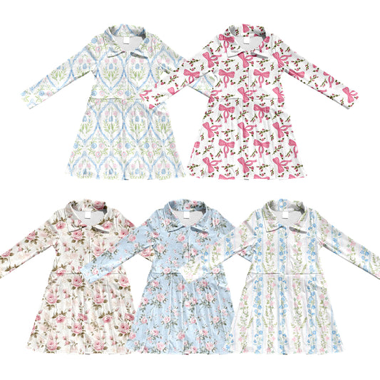 25.6.23 custom each style moq 5eta 4-6week Sibling Sisters baby girl long sleeve dress 1 and dress 5 match family design