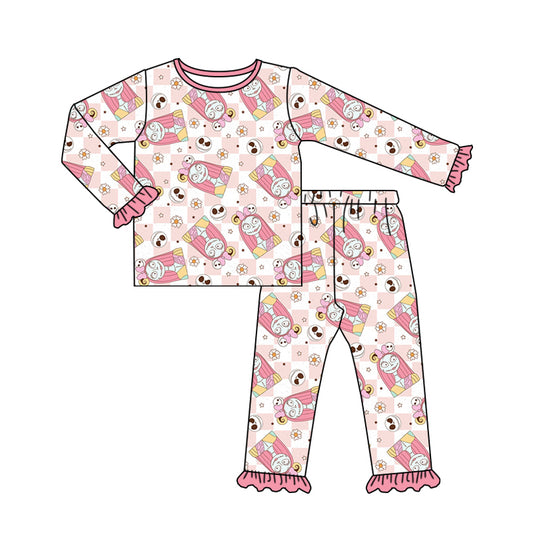 7.11 custom each style moq 5eta 4-6week Sibling Sister pink baby girls sets and dress and rompers match family design