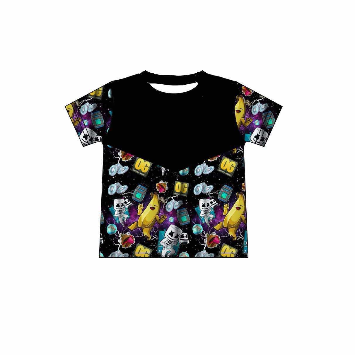Custom Special character style tops for boys hot selling tops for infants and toddlers boys