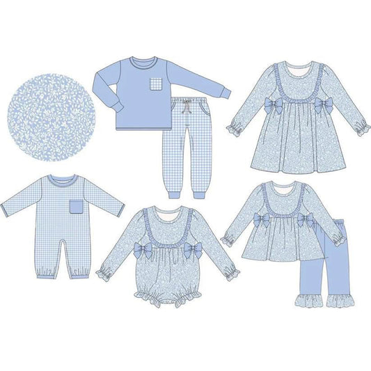 Custom moq 5 each style eta 6-7weeks baby boy clothes long sleeve pants set 2 and dress and rompers 2-25.9.8