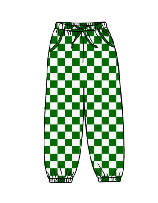 Custom moq 5 mix size milk silk summer teams baby boy clothes plaid long pants-25.9.5