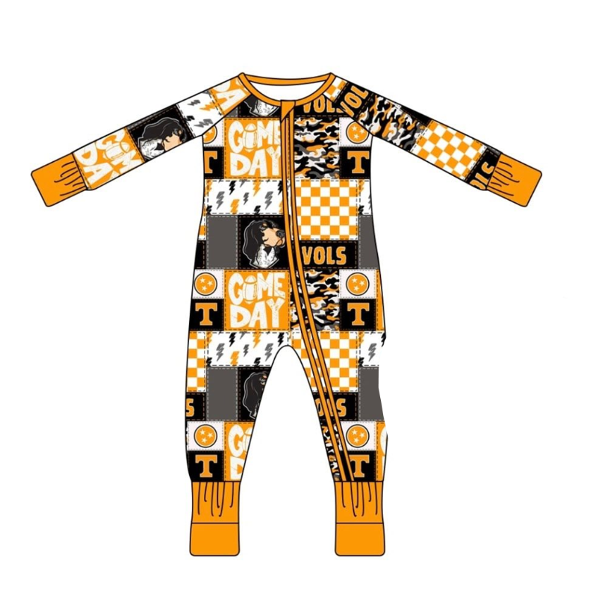 Custom moq 5 mix size milk silk summer team baby boy clothes team yellow long sleeve pants sets and romper-25.8.6