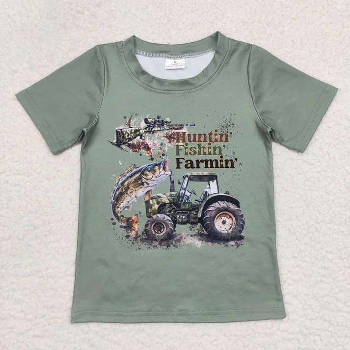 RTS NO MOQ baby girl clothes short-sleeved tops