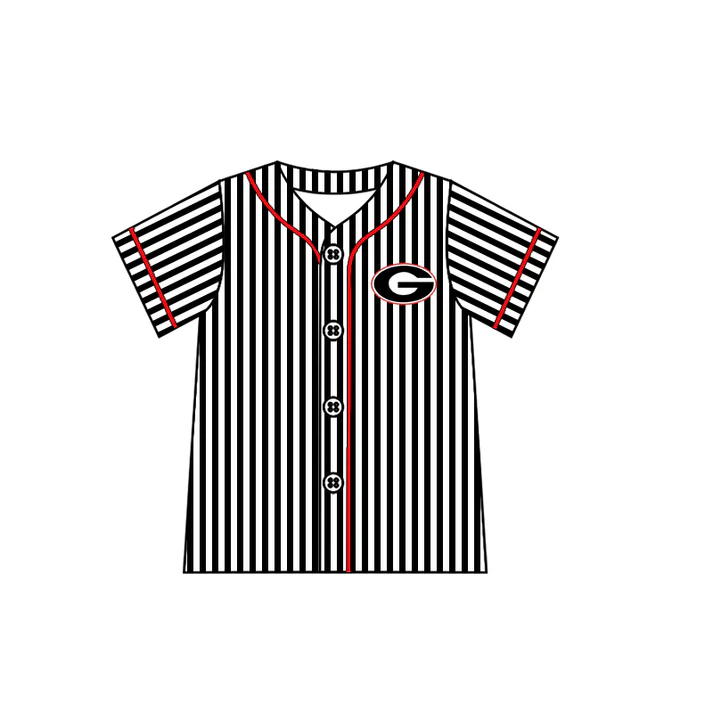 Custom moq 5 each style eta 6-7weeks baby girl clothes team short sleeve top-25.7.23