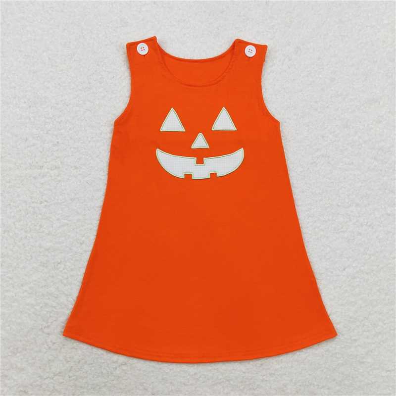 RTS NO MOQ Cotton embroidery orange and pink color