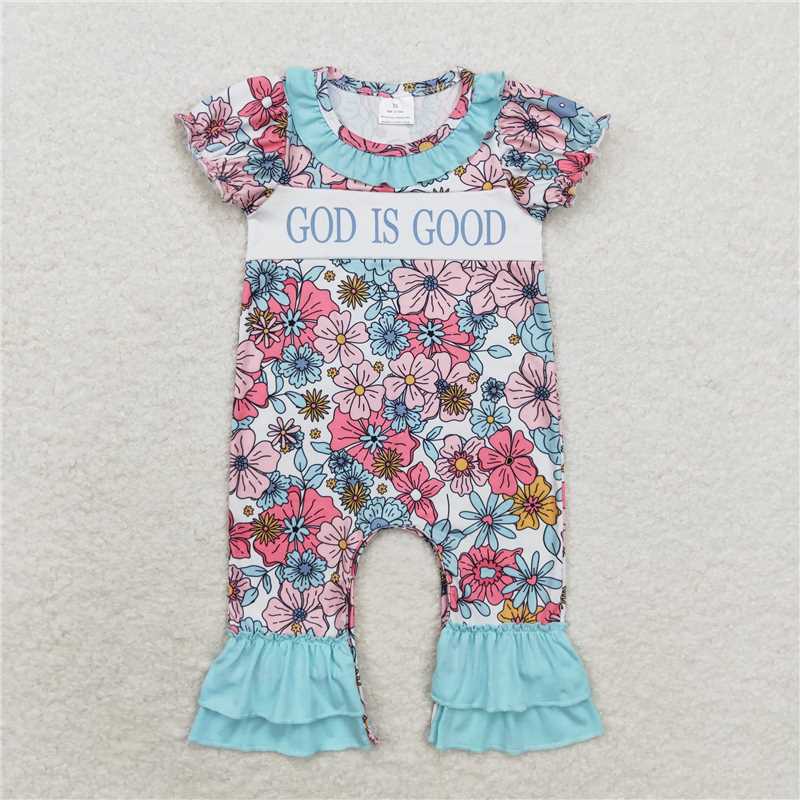 RTS NO MOQ Sibling baby Girls clothes Sky Blue Short Sleeve Dress and dress