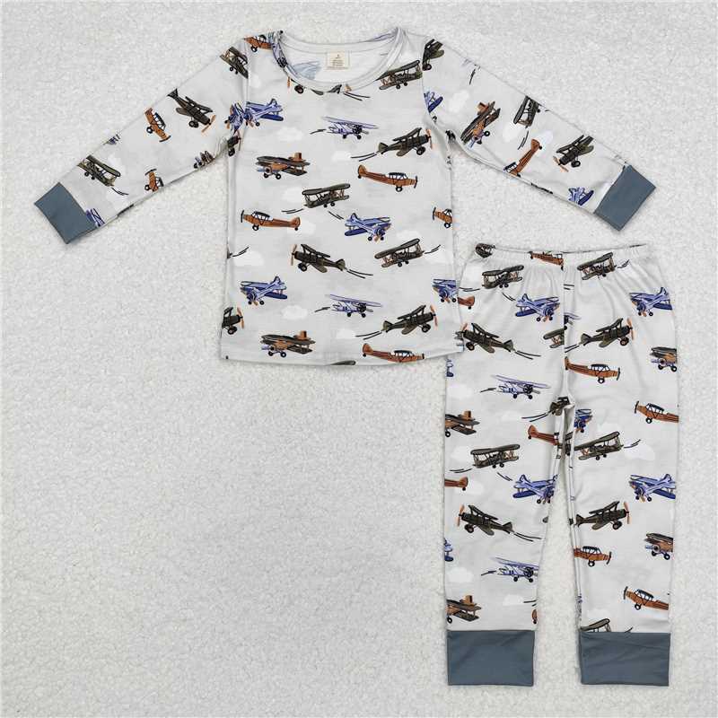 RTS NO MOQ BLP0647 LR1326  Military combat aircraft print pattern gray long sleeve suit & long zipper climbing clothes