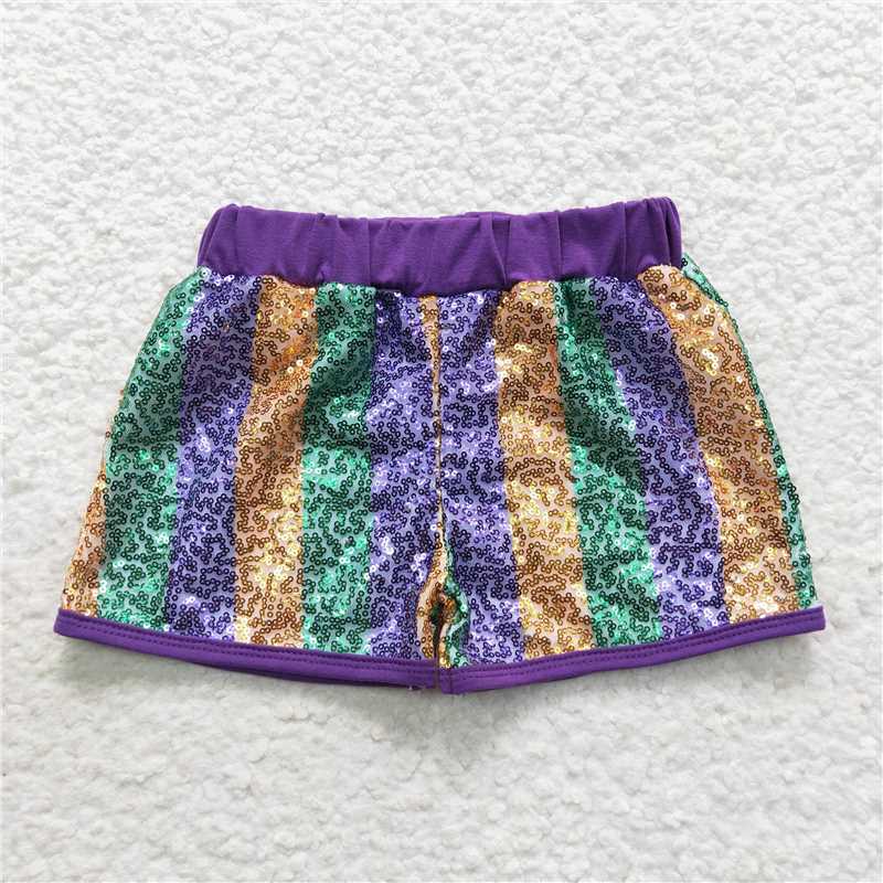 RTS NO MOQ SS0121 SS0115 SS0116 SS0117 Sequin Stripe Shorts