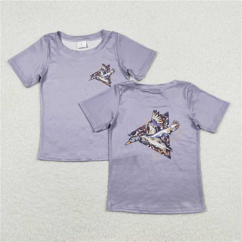 RTS NO MOQ Camouflage Duck Fishing Hunting Boys Series boys summer t-shirts