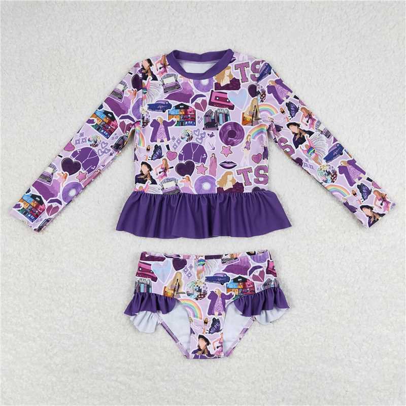 RTS NO MOQ baby girl clothes Short Skirt Set & Swimsuit