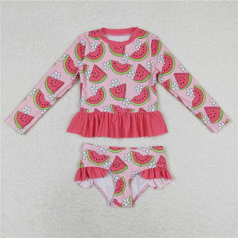 RTS NO MOQ baby girl clothes Short Skirt Set & Swimsuit