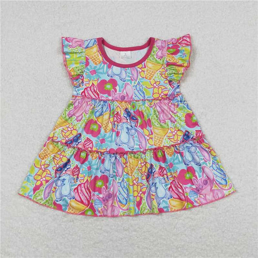 SALES NEW Baby Girls Mouse Tunic Tops with Flutter Sleeves Soft Cotton Clothing for Infants