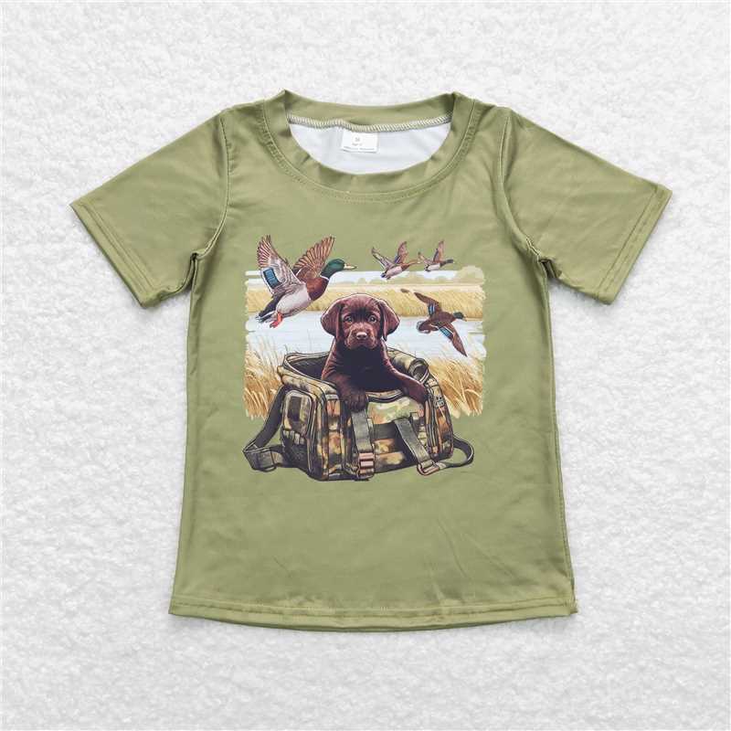 RTS NO MOQ Camouflage Duck Fishing Hunting Boys Series boys summer t-shirts