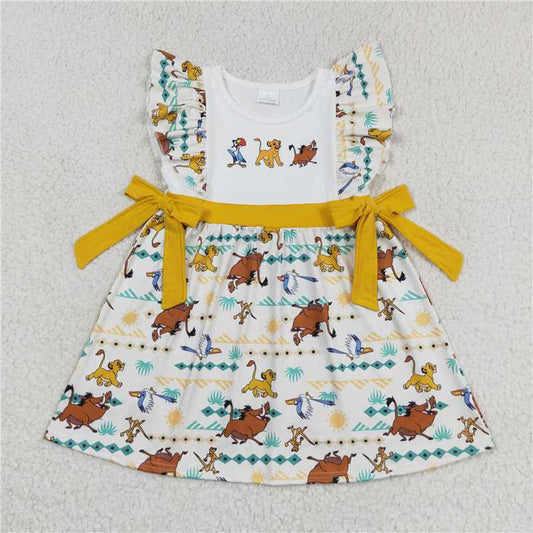 Cute Clothes GSD1270 Baby girl's yellow sleeveless dress for summer