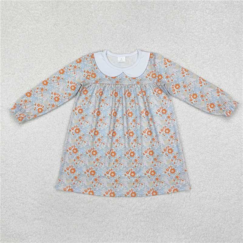 RTS NO MOQ Baby Girl Clothes long-sleeved dresses
