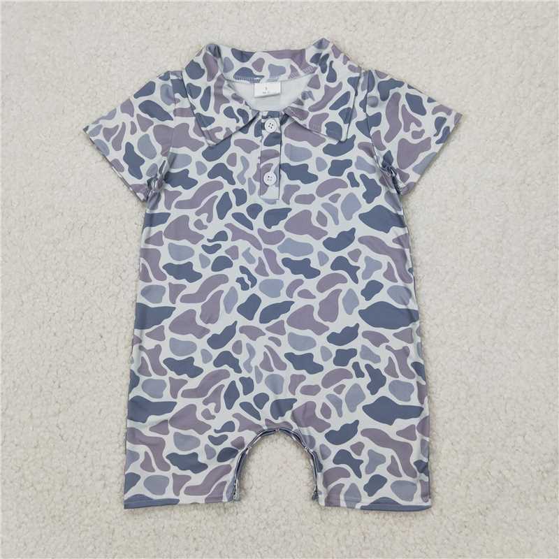 RTS NO MOQ baby boys clothes camouflage short sleeve Rompers Clothes Sets