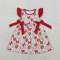 RTS NO MOQ Sibling Baby Girls Pink popsicle watermelon ruffle kids girls summer dresses