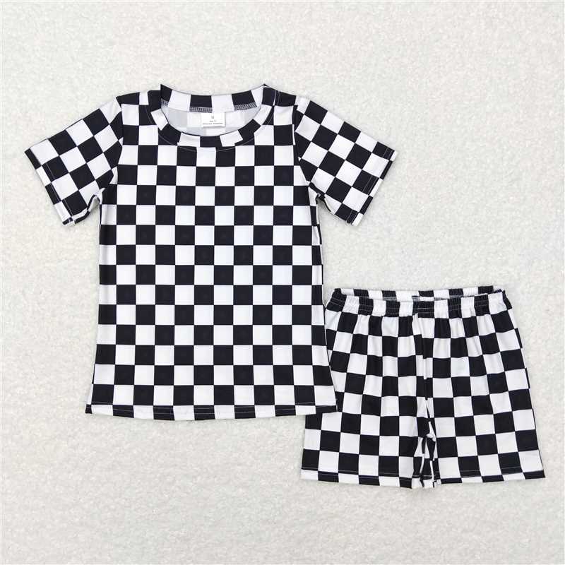 RTS NO MOQ Adult Girls Button Short Sleeve Shorts Pajama Set & kids shorts sets