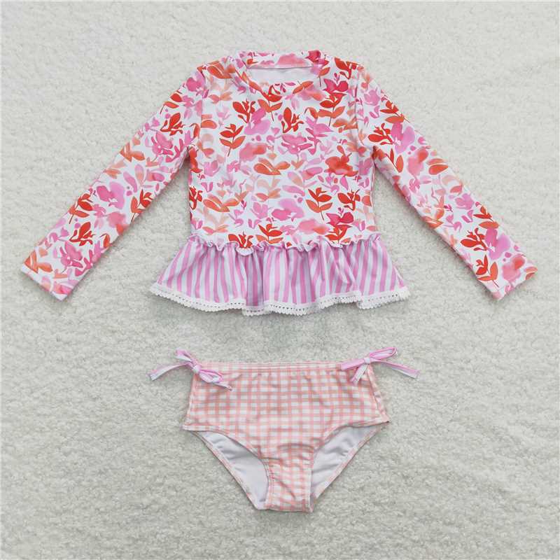 RTS NO MOQ baby girl clothes Short Skirt Set & Swimsuit