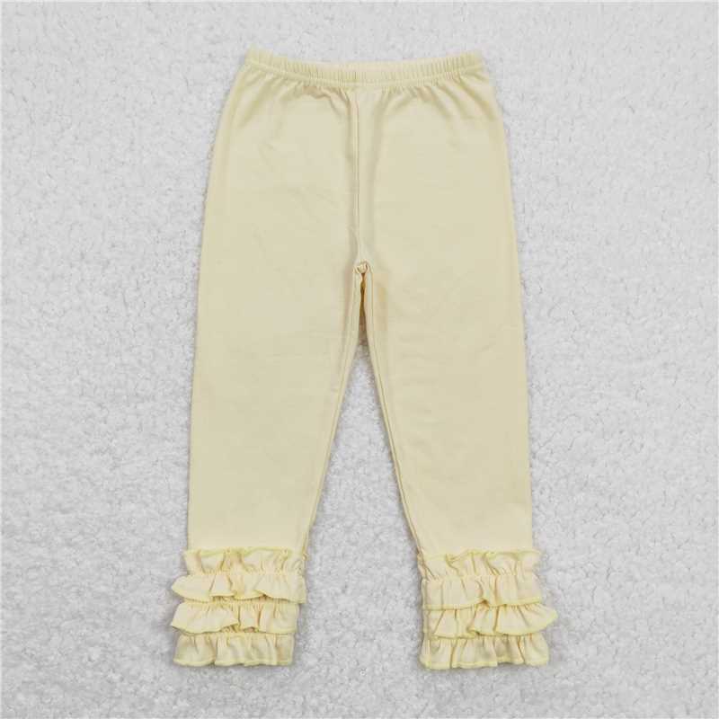 Custom moq 5 cotton icing pants Kid's lace leggings custom more color