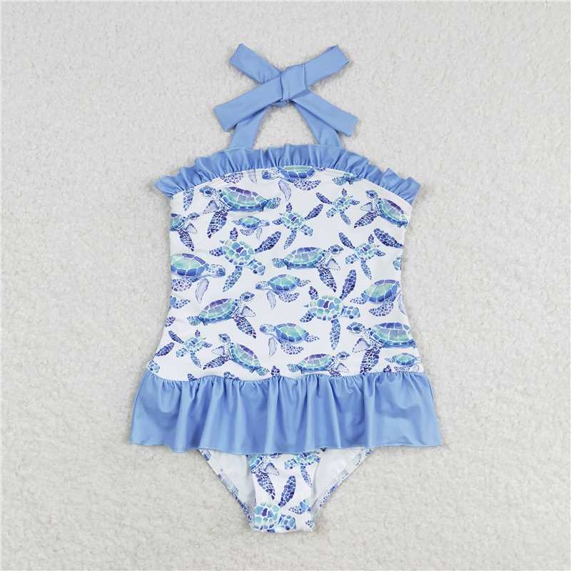 RTS NO MOQ baby girl clothes Short Skirt Set & Swimsuit