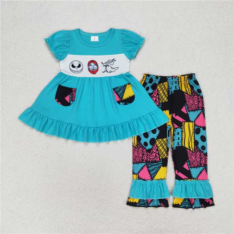 RTS NO MOQ Nightmare before Christmas Boys and girls with matching skirts  Sibling Sister Clothes