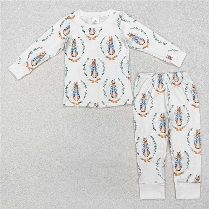 RTS NO MOQ Baby Boys Clothes easter long-sleeved pants set