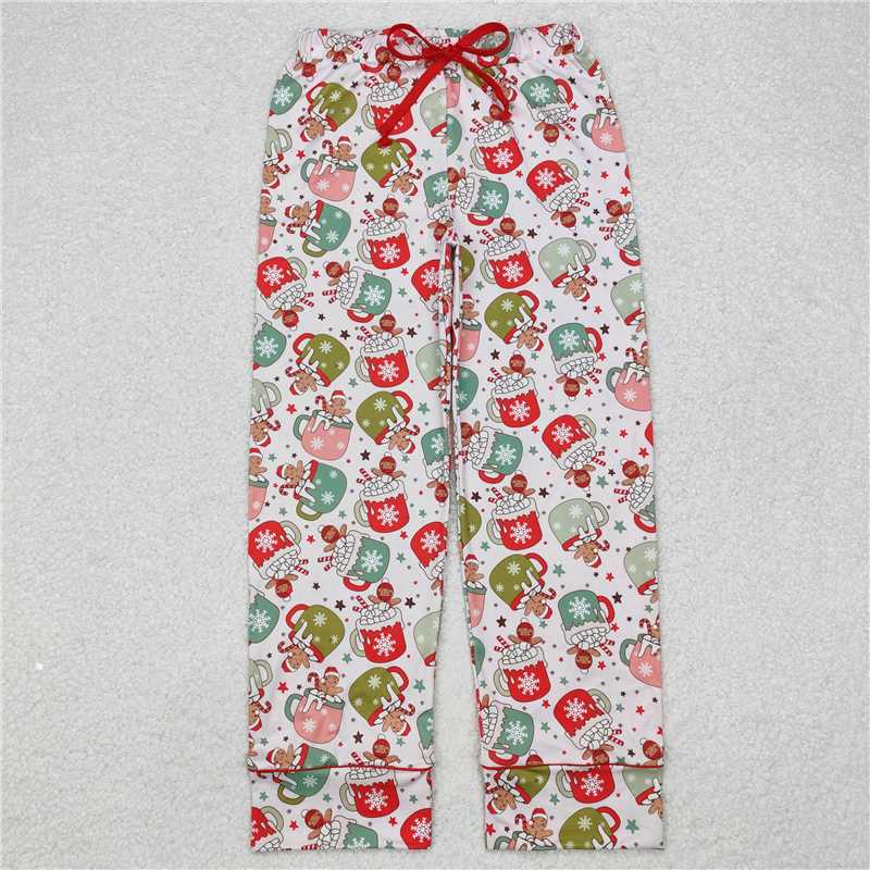 RTS NO MOQ Baby Girl Christmas Cup Gingerbread Knee-Length Dress - Halter Neck Skirt - Crawling Suit - Adult Pants - Children's Long Suit
