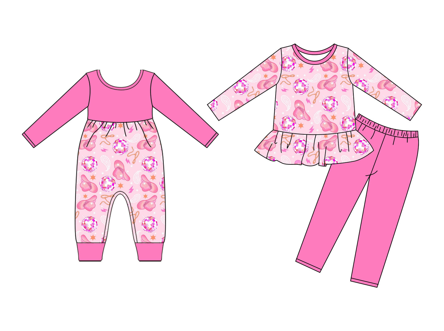 25.9.10 custom each style moq 5eta 4-6week Sibling Sisters hat baby girl clothes long sleeve pants sets and romper match family design