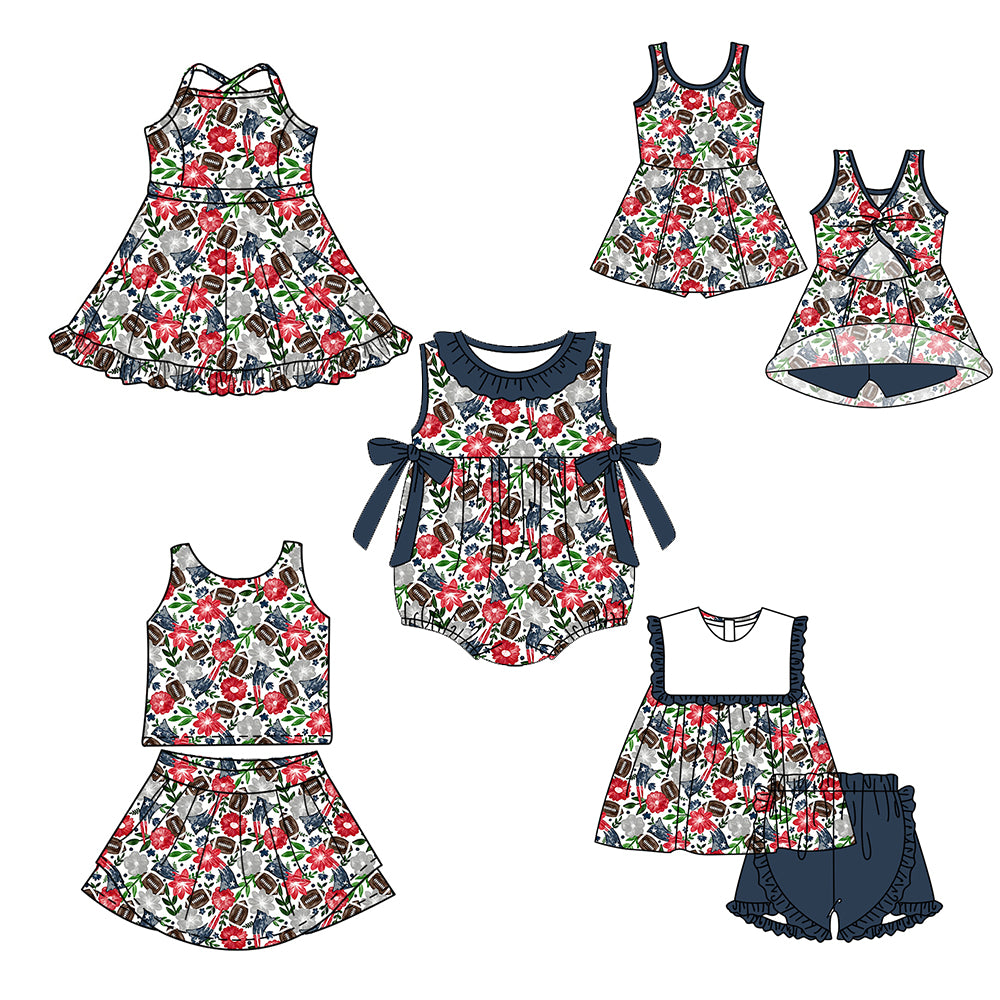 Custom moq 5 mix size milk silk summer teams Baby Girl Sleeveless Top And Shorts Set Sleeveless Skirt Set Yoga Dress Romper