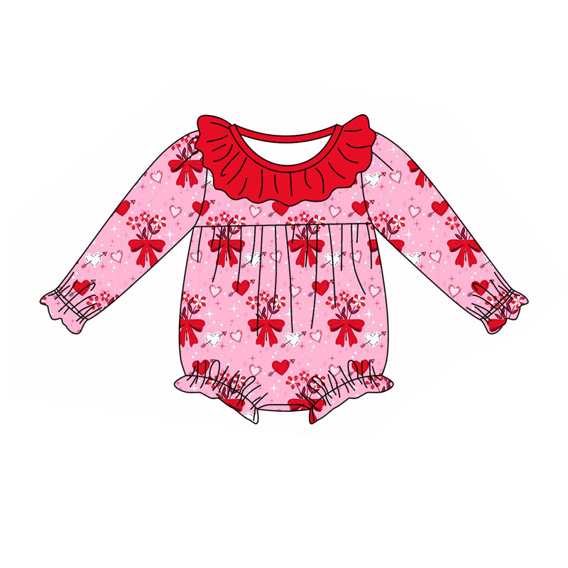 9.5 custom each style moq 5eta 4-6week Sibling Sister bow red baby girl sets and dress and rompers match family design