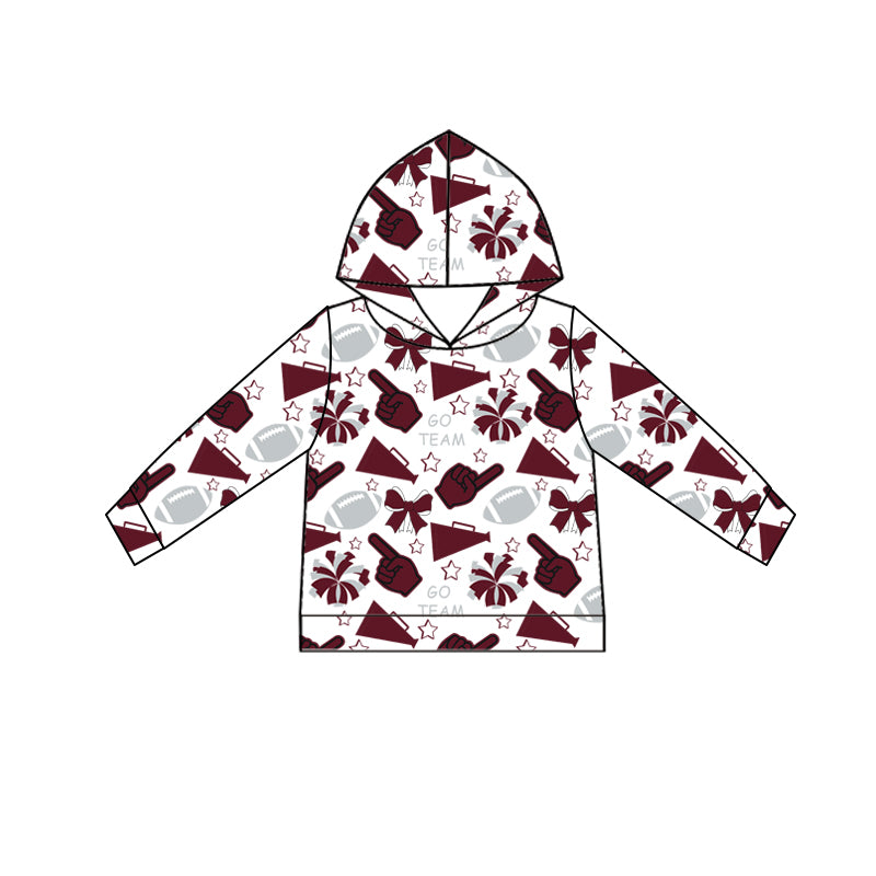 Custom moq 5 each style summer teams baby girls clothes team hooded long sleeve tops and short sleeve top and dress and shorts-25.6.12