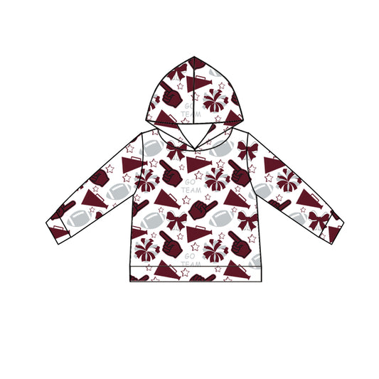 Custom moq 5 each style summer teams baby girls clothes team hooded long sleeve tops and short sleeve top and dress and shorts-25.6.12