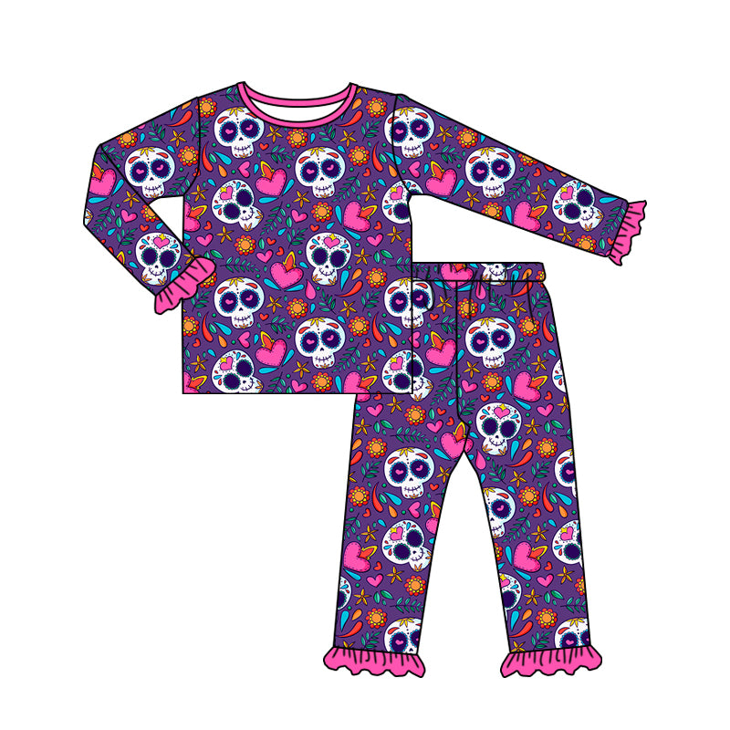 7.25 custom each style moq 5eta 4-6week Sibling Sister purple baby boys sets and rompers match family design