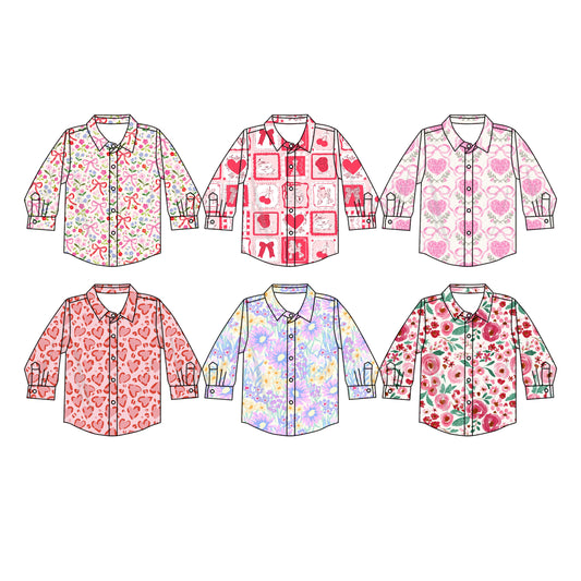 25.7.2 custom each style moq 5eta 4-6week Sibling Sister baby girl long sleeve top 1 and top 6 match family design