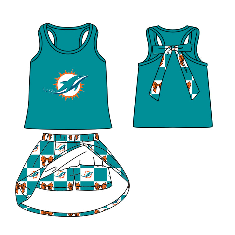 Custom moq 5 mix size milk silk summer teams Baby Girl Sleeveless Top Skirts Set Dress And Shorts Yoga Checked Outfit Boy's Checked Short-Sleeved Polo Shirt And Romper