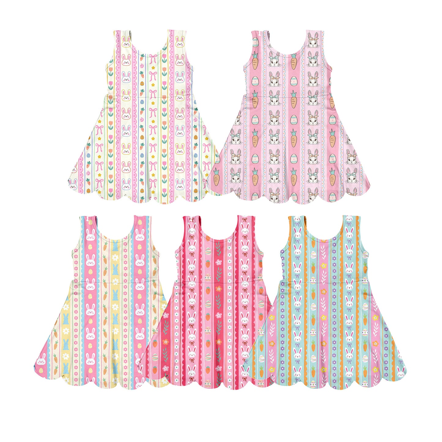 26.1.20 custom each style moq 5 eta 6-8week Sibling Sister easter baby short sleeve dresses 5 match design