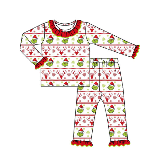 8.1 custom each style moq 5eta 4-6week Sibling Sister Christmas red baby girls sets and dress and rompers match family design