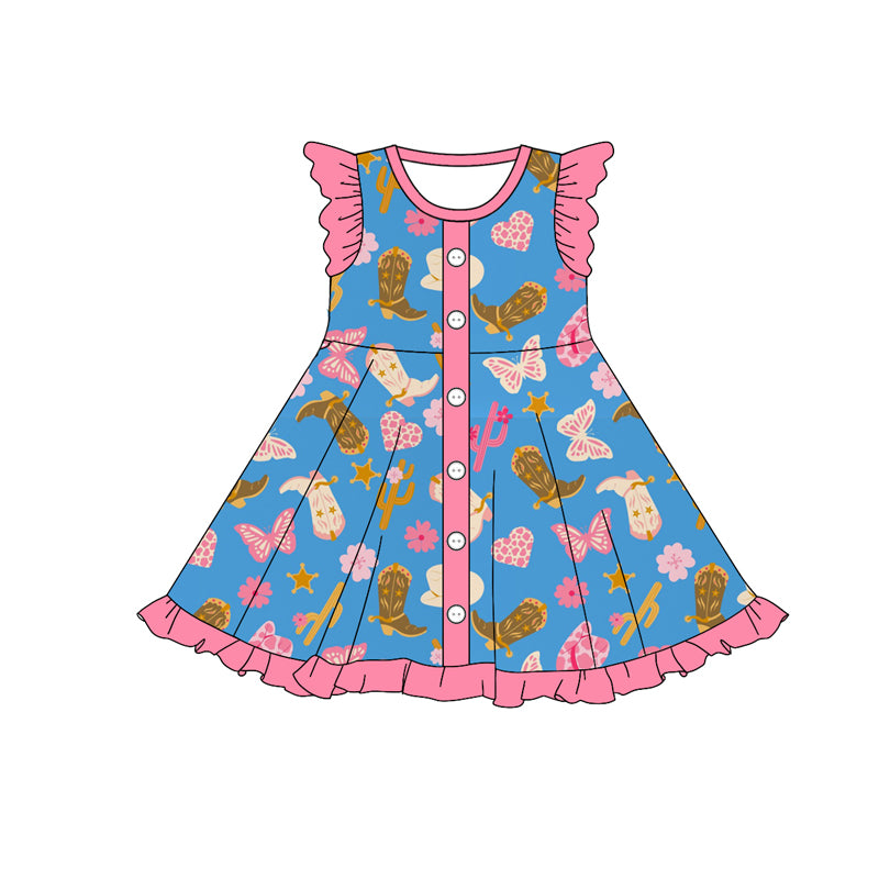 10.17 custom each style moq 5eta 4-6week Sibling Sister boots floral pink baby girl sets and dress and rompers match family design