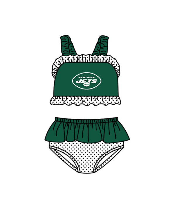 Custom moq 5 mix size milk silk summer teams baby girl boys clothes Green Two-Piece Swimsuit Set One Piece Swimsuits boy swim trunks