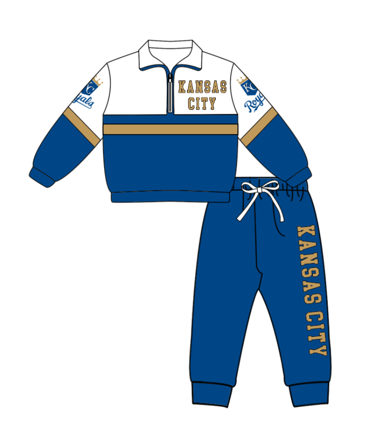 Custom moq 5 mix size yoga Blue long-sleeved and trouser-length yoga outfit with zipper