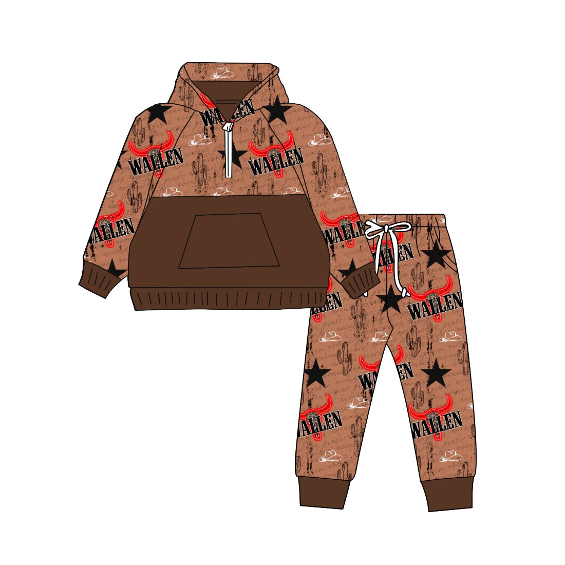 9.6 custom each style moq 5eta 4-6week baby boy clothes wallen long sleeve pants sets