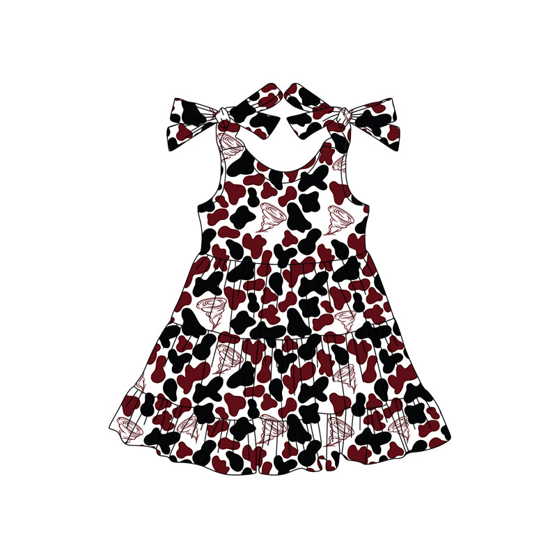 Custom moq 5 mix size milk silk summer teams baby girls clothes bow brick red hooded long sleeve pants sets and skirts sets and dress 1 and dress 2 and top-25.8.5