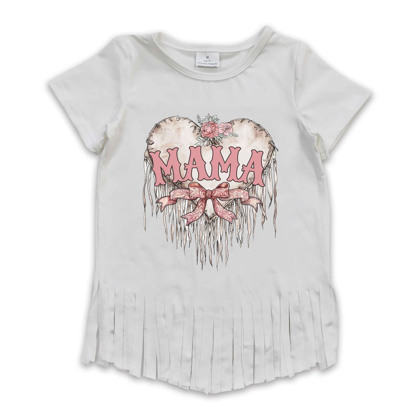 7.27 custom each style moq 5eta 4-6week adult women clothes adult women mama bow short sleeve summer top