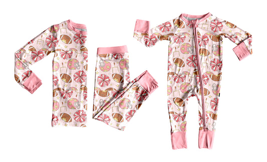 25.8.13 custom each style moq 5eta 4-6week Sibling Sister rugby bow baby girl long sleeve pants sets and rompers match family design