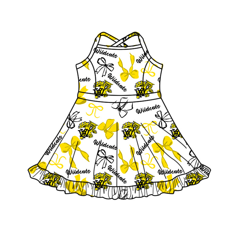 Custom moq 5 mix size milk silk summer teams baby girls clothes bow yellow hooded long sleeve pants sets and boy sets and dress and hooded top and pant-25.8.15