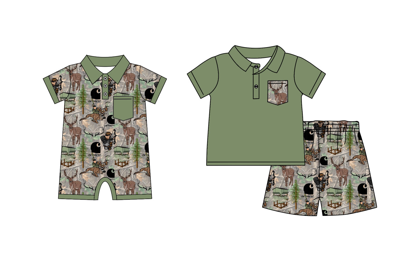 12.19 custom each style moq 5eta 4-6week Sibling Sister deer baby boy short sleeve shorts sets and rompers match design