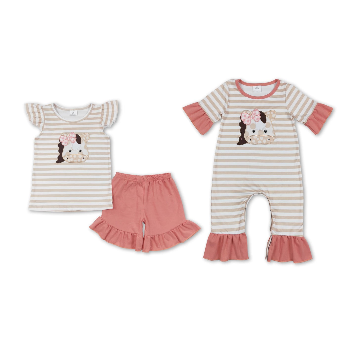 Baby Boys Shirt Shorts Summer Embroidery Rompers Outfits Clothes Sets