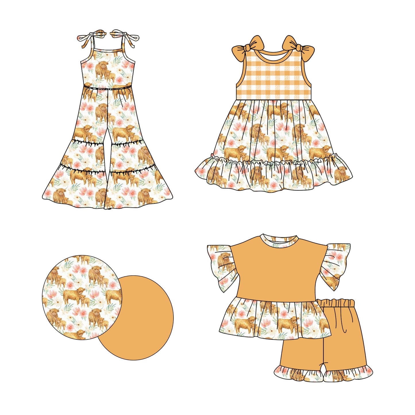3.5 custom each style moq 5eta 4-6week Sibling Sister alpine baby girl sets and dress and jumpsuit match family design
