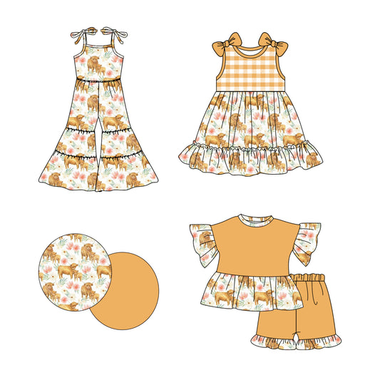3.5 custom each style moq 5eta 4-6week Sibling Sister alpine baby girl sets and dress and jumpsuit match family design